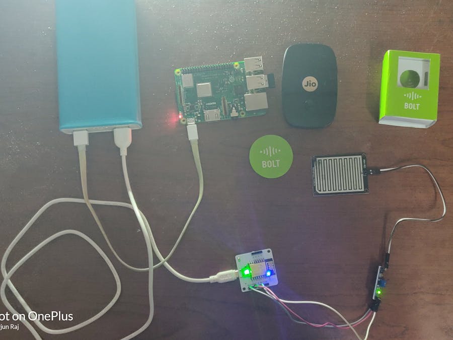 Rain Alert System (RAS) Using Bolt IoT