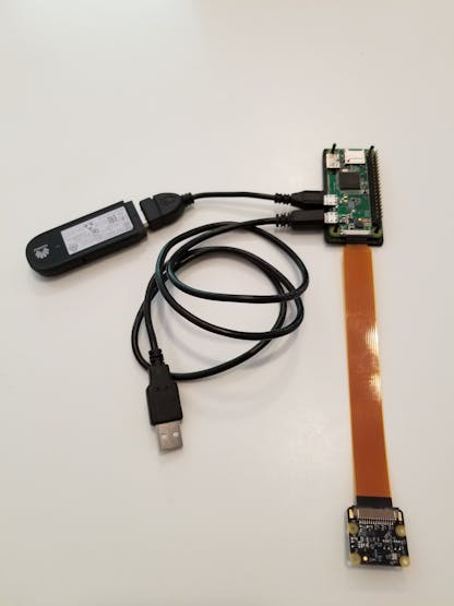 Pi Zero W, Pi Camera, Huawei cellular modem