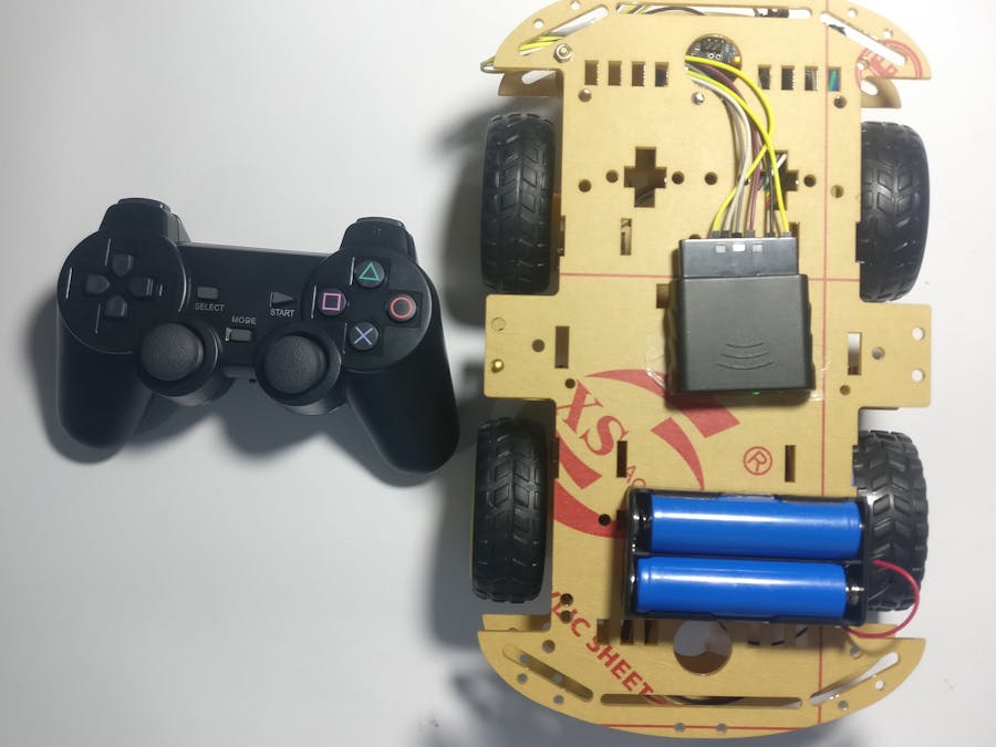 How to Control a Robotic Car by PS2 Wireless Remote