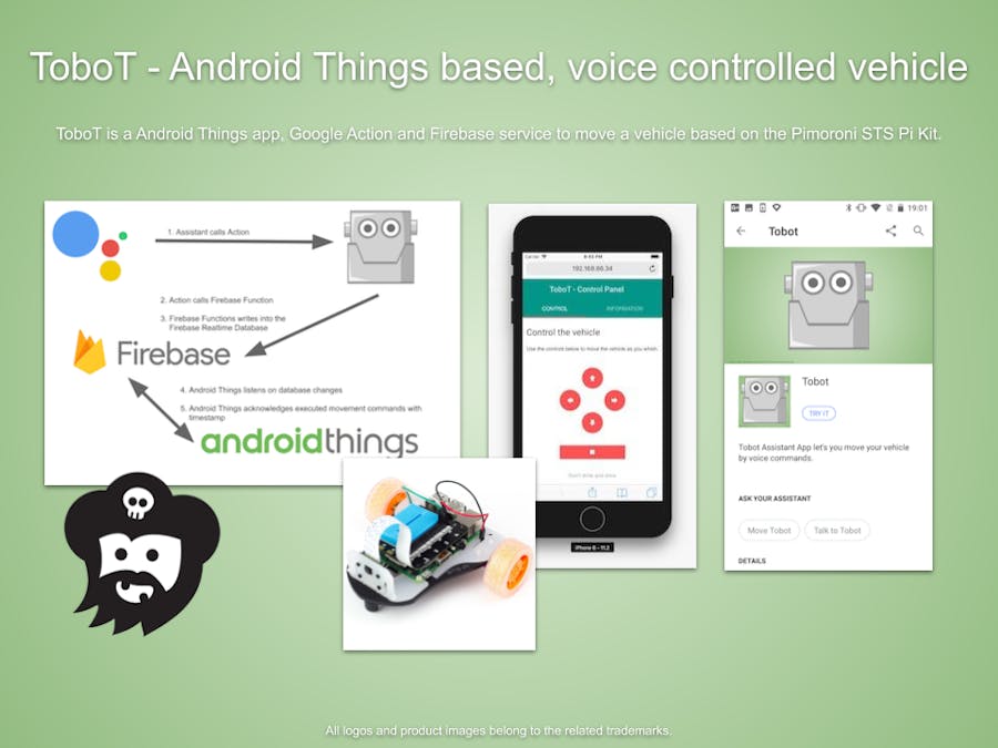 ToboT: Android Things-Based, Voice-Controlled Vehicle