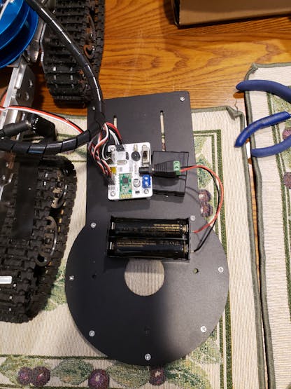 remove battery and LeArm electronics