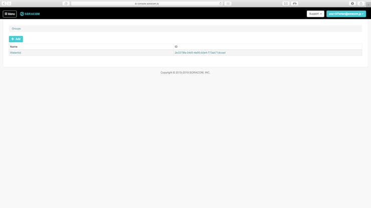 Select the group that you created