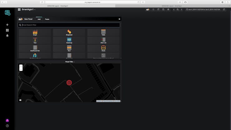 Now click on the Add Widget button from the menu in the top right of the screen
