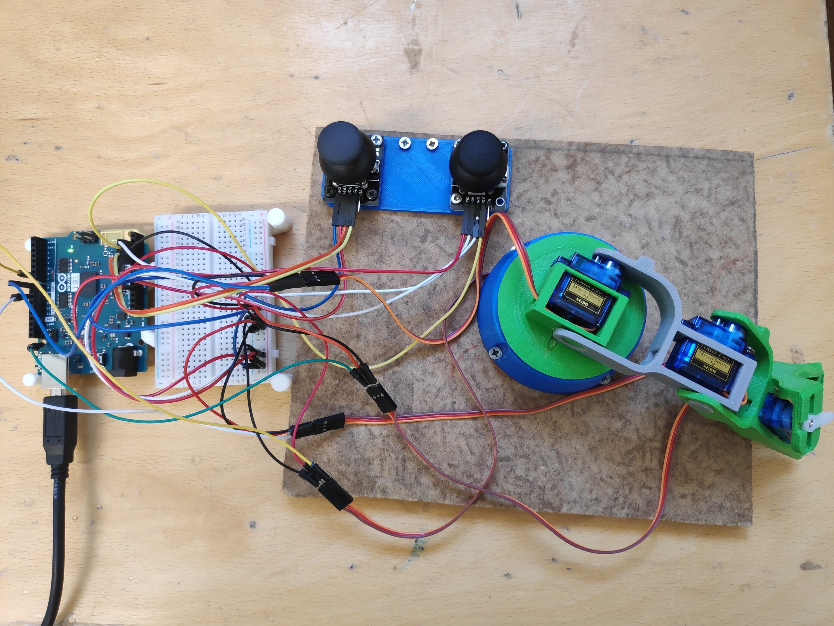 Brazo Robótico: 4 Servos 3 Grados De Libertad - Arduino Project Hub