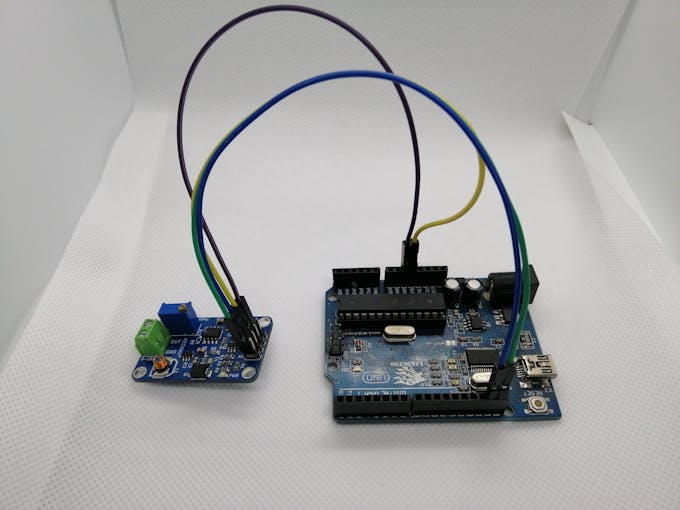 How to Use a Digital to Analog Converter Aptinex DA1C010BI Arduino