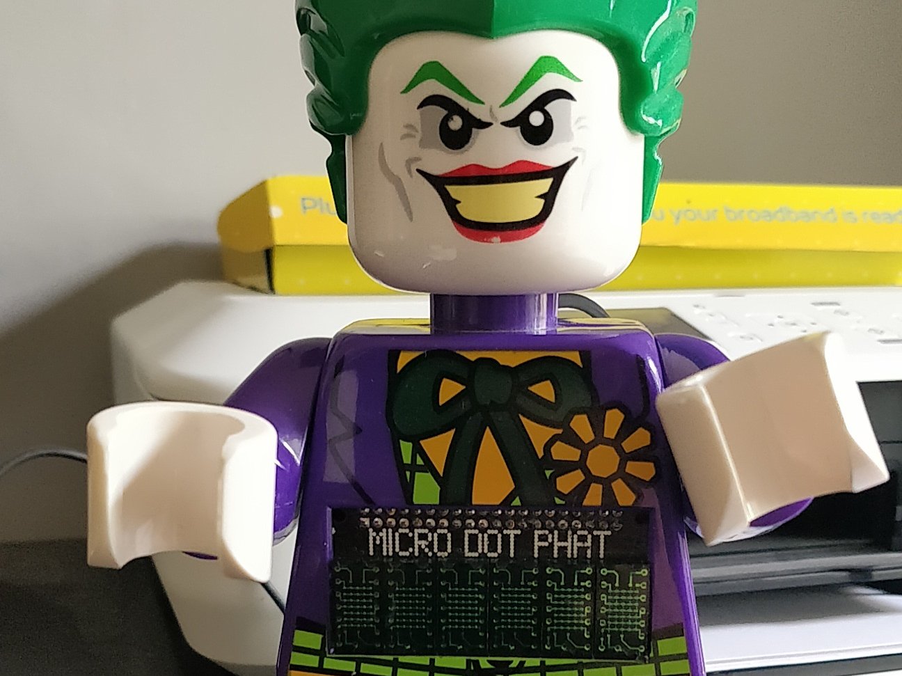 lego joker clock