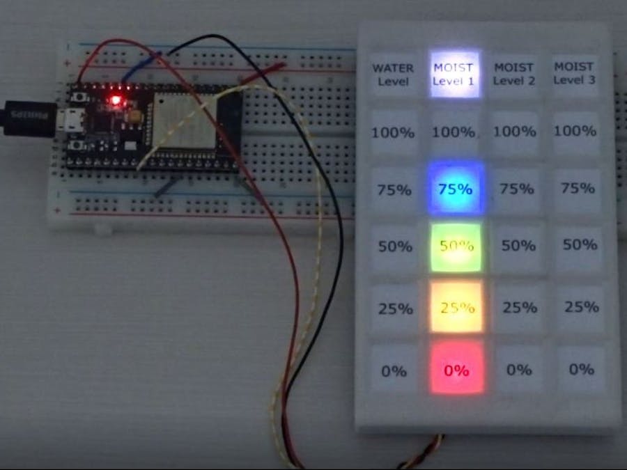 Arduino with 4x6 NeoPixel Level Indicator in 3D-Printed Case