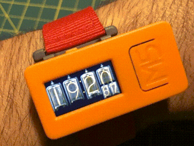 Nixie Tube Watch Simulated on ESP32 Using the M5Stick