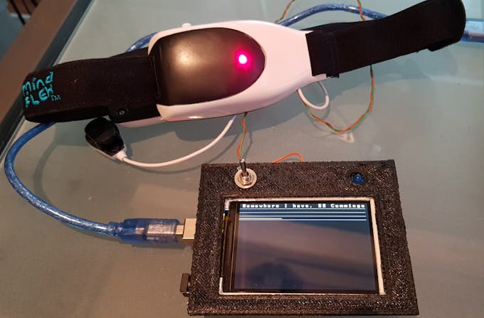 Mind Poetry EEG brain waves with Arduino Mindflex hack