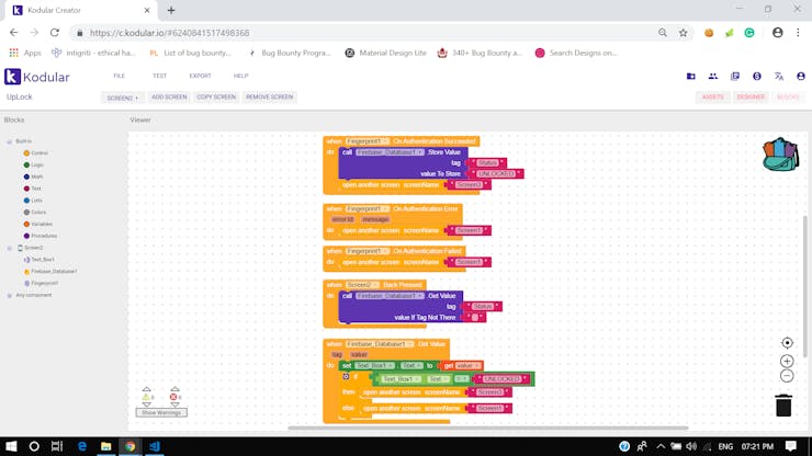 Screen 2 - Block Diagram