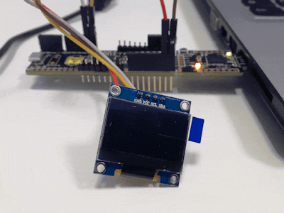OLED Display with PSoC5