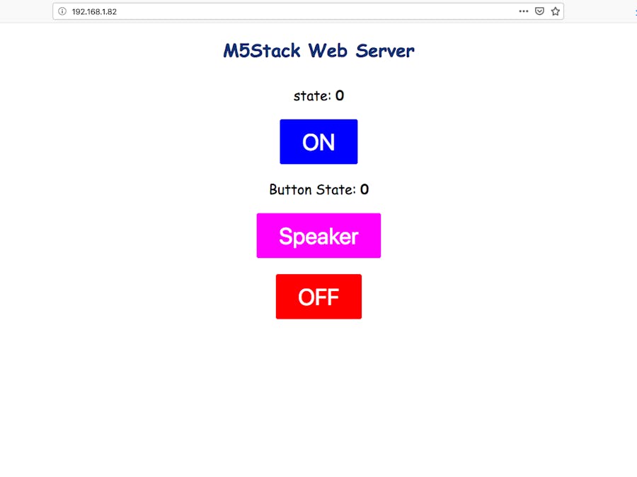 M5Stack MicroPython Simple Web Server