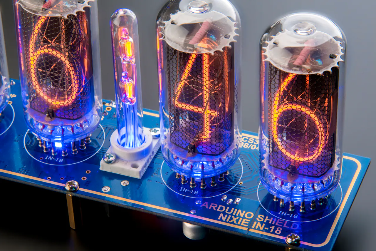 IN-8-2 Nixie Tube Clock - Musical, USB, Slot Machine Style (Arduino Compatible) - Made In Ukraine - View #4