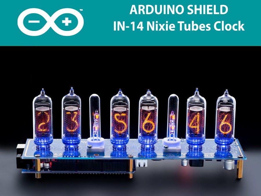 Arduino Shield NCS314 NIXIE Tubes Clock IN-14