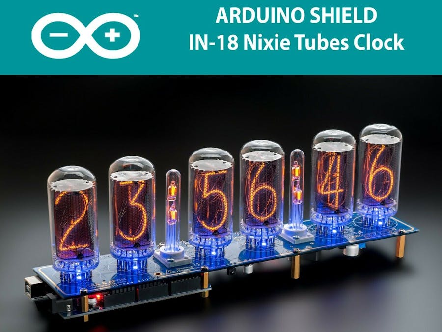 Arduino Clock on IN-18 Nixie Tubes NCS318 LONG Service Life