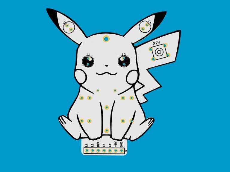 PCB Pikachu Arduino Module