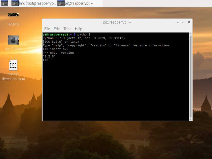 Raspbian 10 Buster and OpenCV