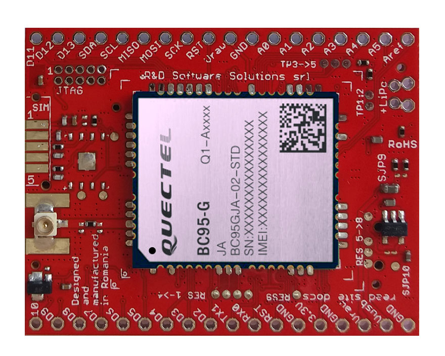 xyz-mIoT by itbrainpower.net [ARM0 + BC95G (NB IoT modem), no embedded sensors]