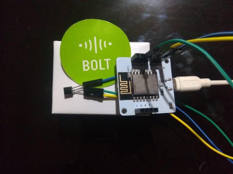 Temp Monitoring System with Bolt IoT for Refrigerators