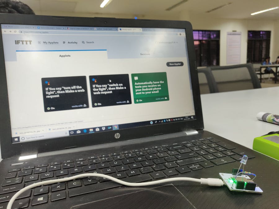 Controlling Lights Using Google Assistant
