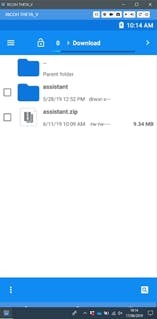 Figure 12, Assistant stored in the download folder.