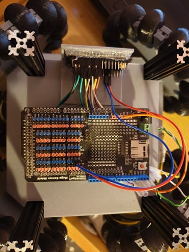 Figure 17, Connection between Esp32 and Arduino Mega
