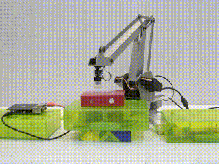 Raspberry Pi as Robot Arm Controller with 3D Gesture Shield