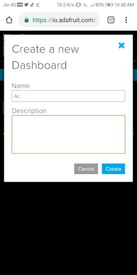 Ac dashboard for assigning temperature and showing assigned temperature