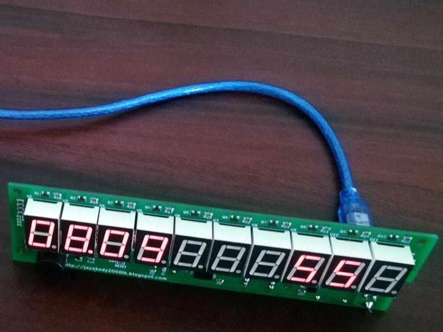 Simple NTP Clock Using USB Display Module