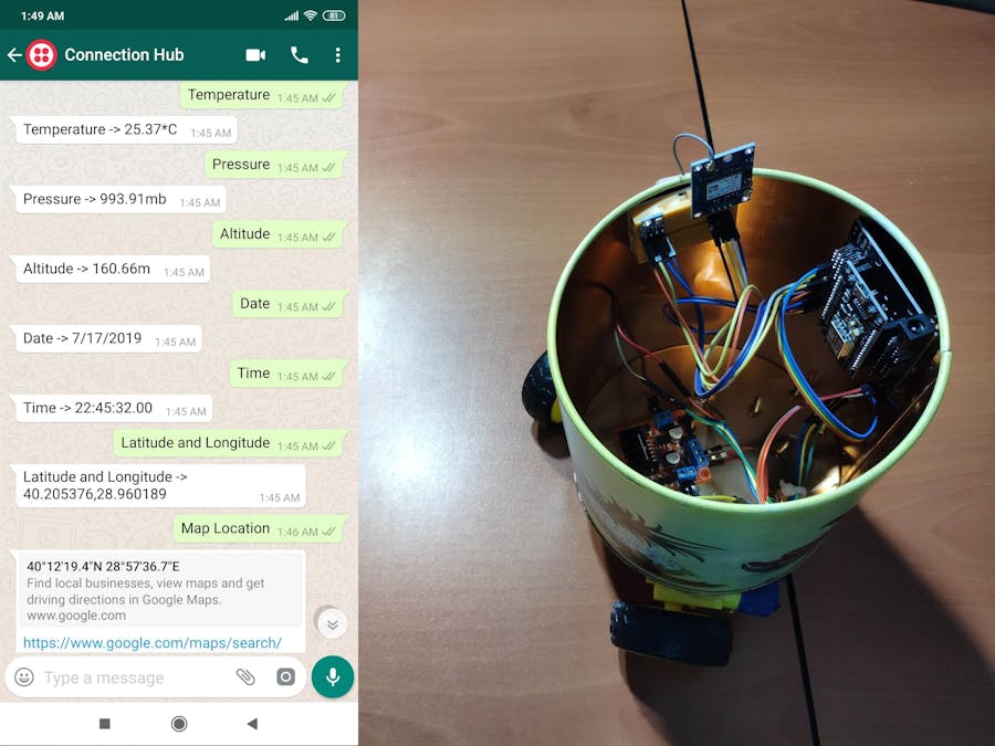 WhatsApp Mapping and Weather Forecast Chat Bot