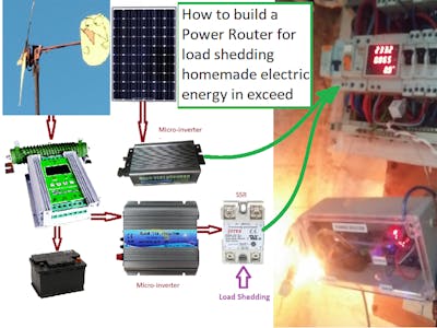A Power Router to Optimize Homemade Electricity with Arduino