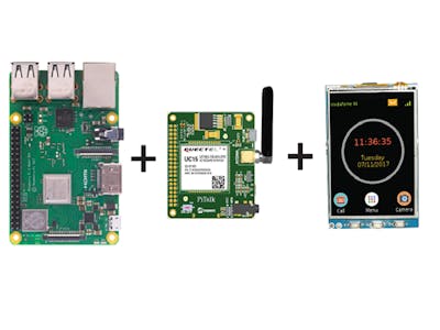 PiTalk - Raspberry Pi 3G Module Smartphone LCD Kit