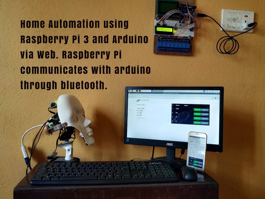 Smart Home Automation Using Raspberry Pi and Arduino via Web