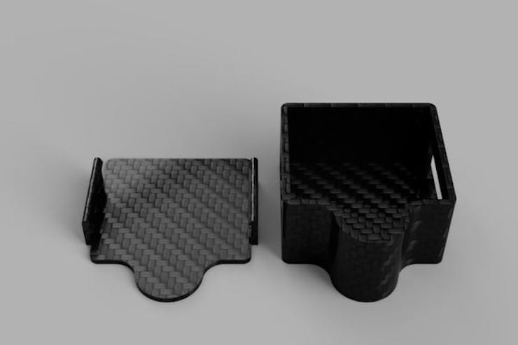 Case Rendered in Carbon Fiber