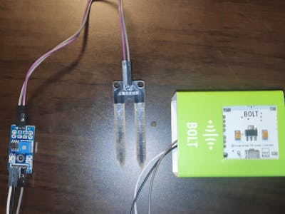 Soil Moisture Monitoring with Bolt IoT