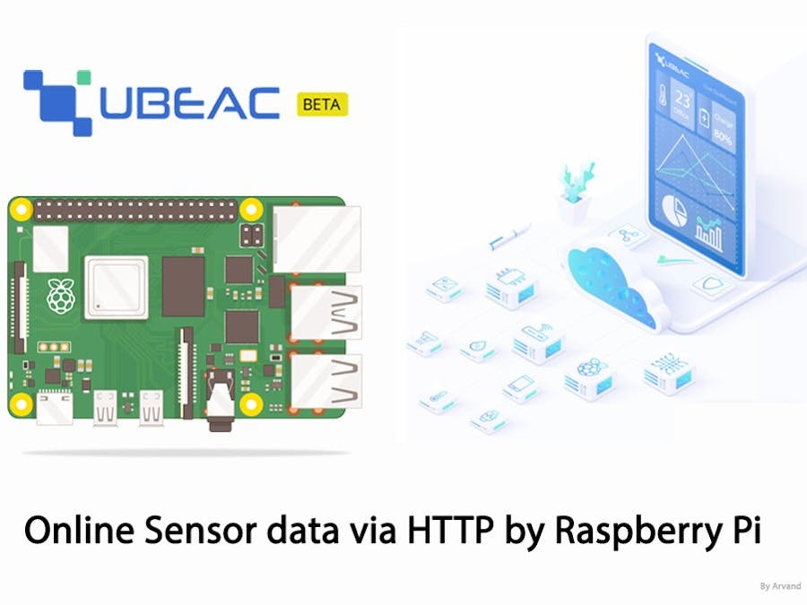 Online Sensor Data via HTTP by Raspberry Pi and uBeac
