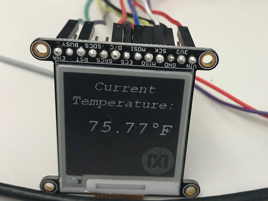 Human-body Temperature to E-ink Display (Part 2)