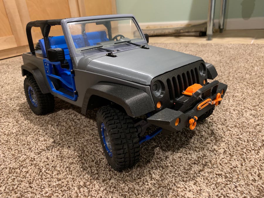 Wemos - Blynk - iPhone Remote-Controlled 3D-Printed Jeep