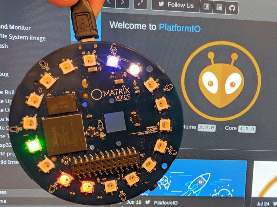 Program MATRIX Voice ESP32 with VS Code Using PlatformIO