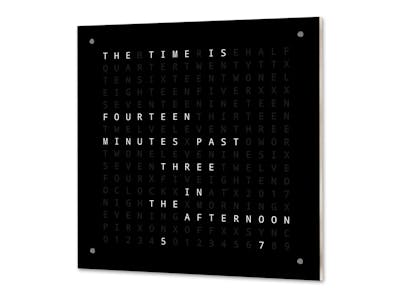 Word Clock with Minute Resolution of Time in Words