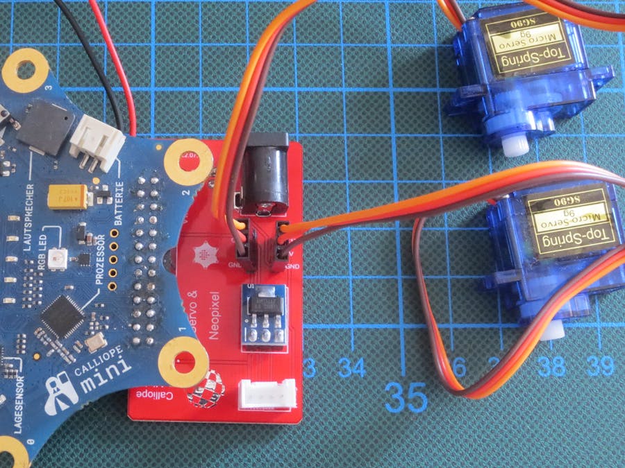 Servoboard für den Calliope Mini