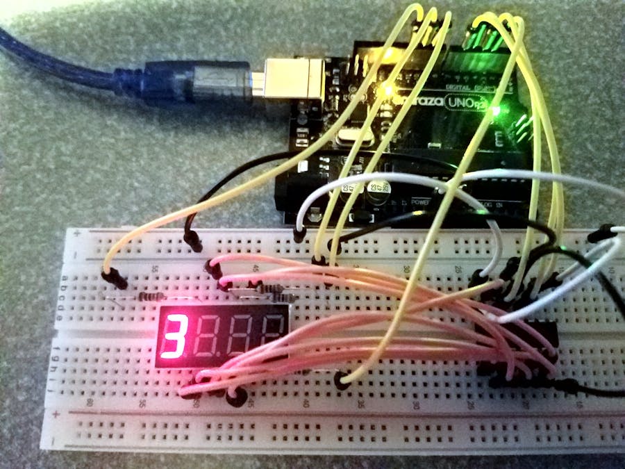 4-Digit 7-Segment + Shift Register Counter