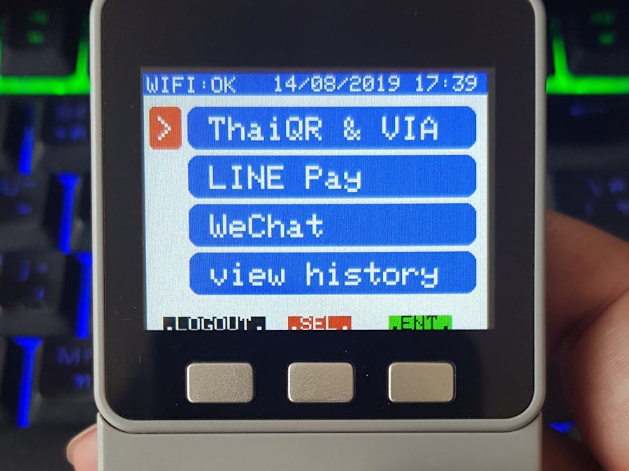 M5Stack Calculator Face as ThaiQR Code EDC Payment Device