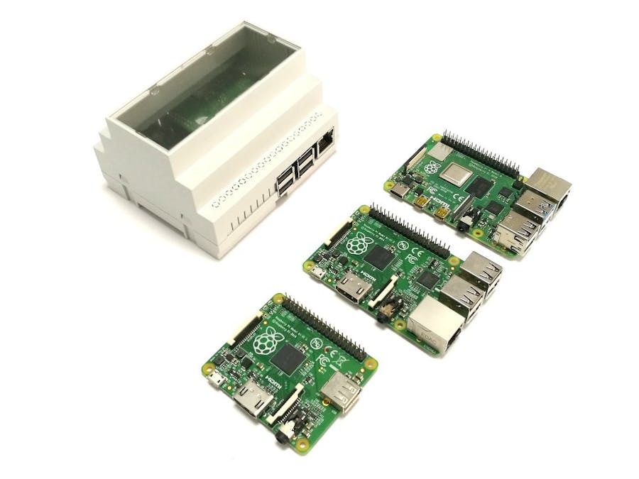 DIN Rail Mount for Raspberry Pi 3B and 4B