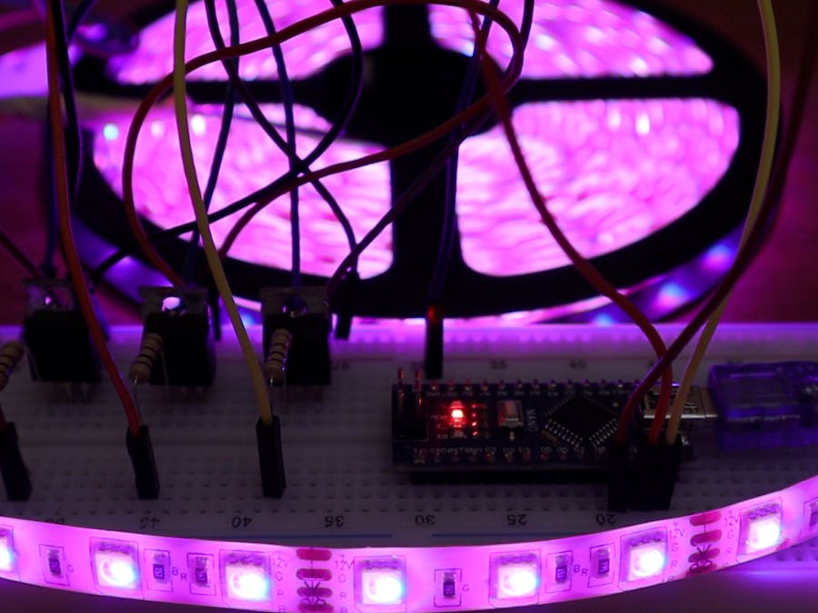 12v RGB LED with Arduino