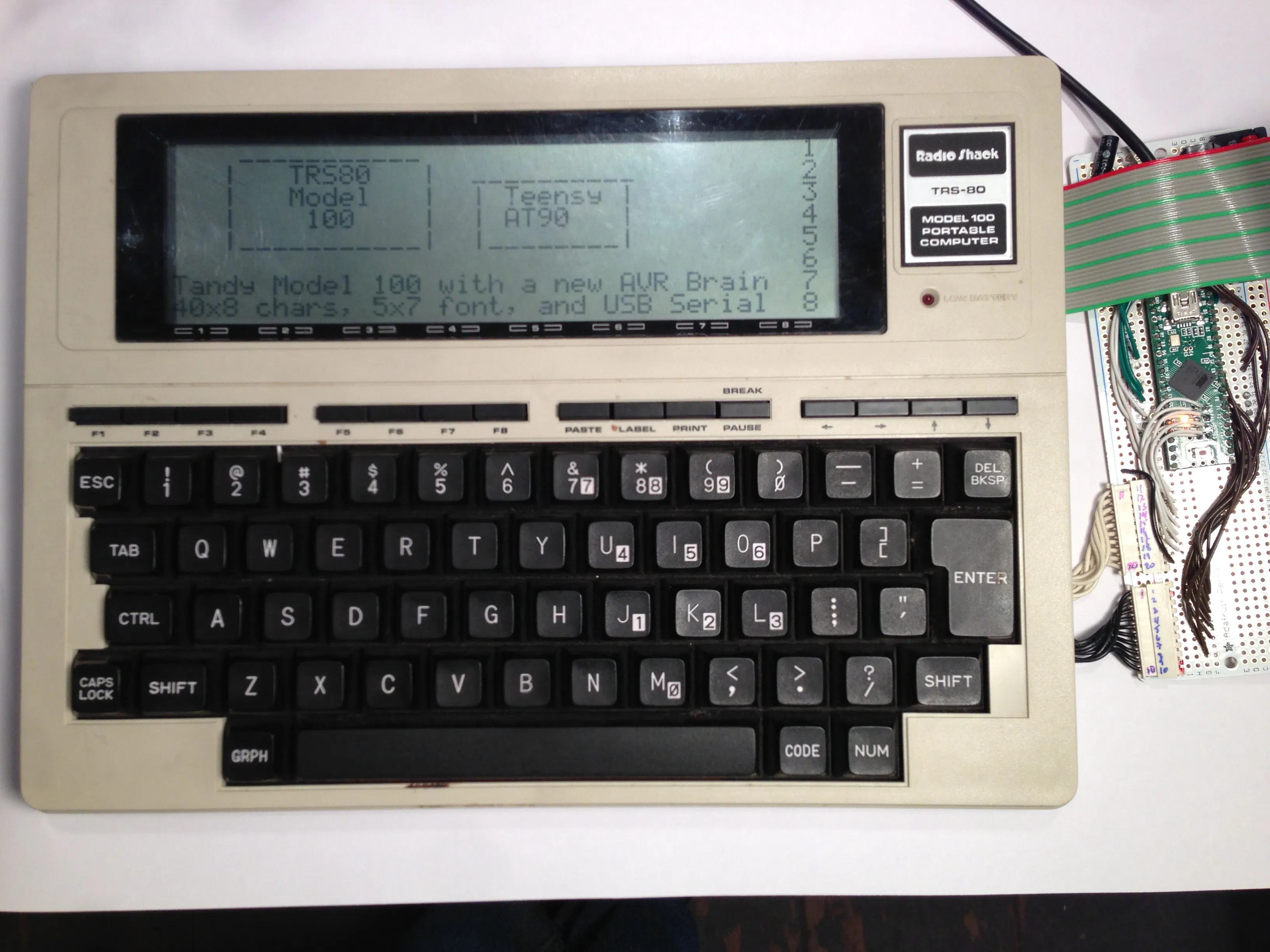 A Classic TRS-80 Model 100 Updated with a Modern Brain A Classic TRS-80 Model 100 Updated with a Modern Brain