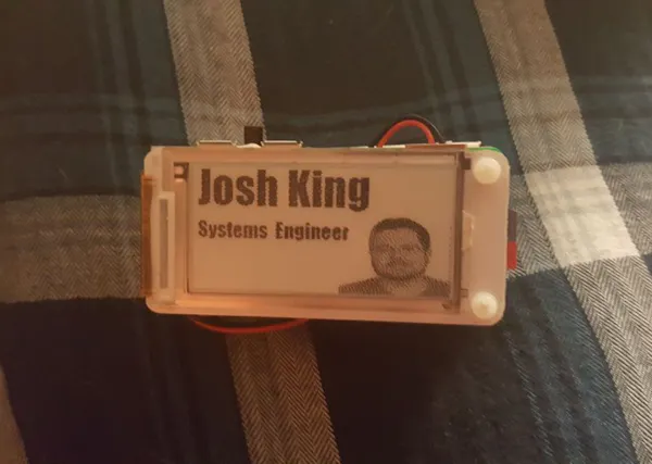 E-Ink Display + Pi Zero = “PiE-Ink” Badge - Hackster.io