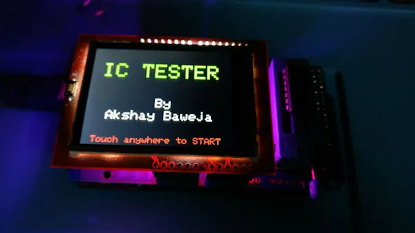Build Your Own Touchscreen IC Tester for Just $25 - Hackster.io