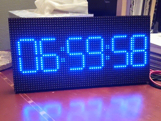 You Can Build Your Own LED Matrix Clock with Morphing Digits 