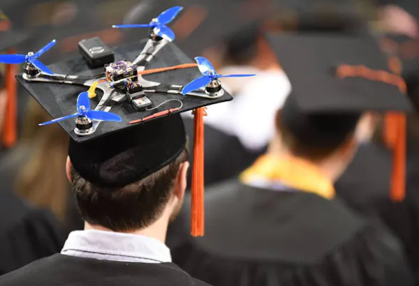 Drone First Becomes a Graduation Cap, and Then an RC Car - Hackster.io
